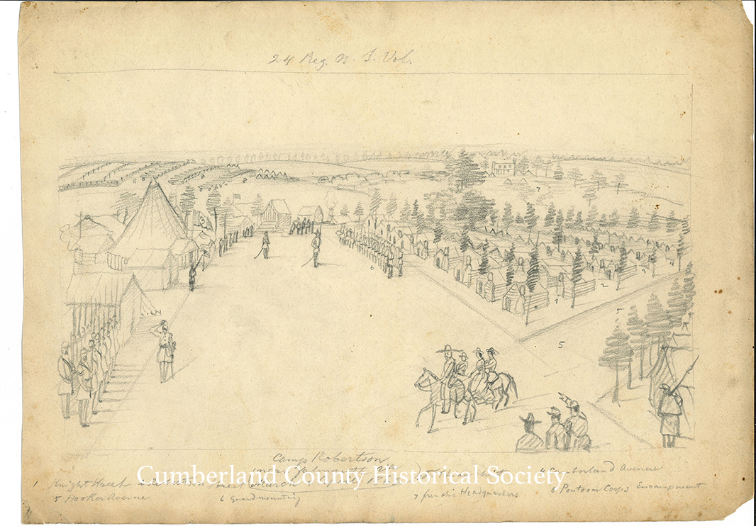 24 Reg. N. J. Vol. – Camp Robertson near Falmouth VA March & April 1863 main image