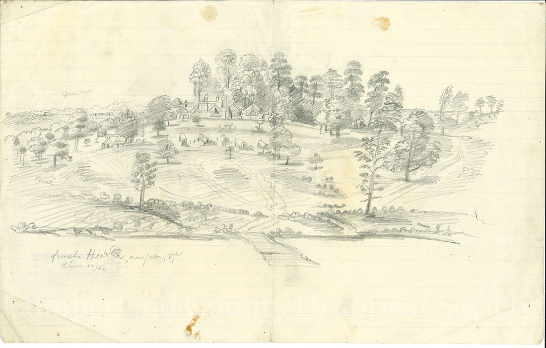 French’s Headquarters Near Falmouth, VA June 10, 1863 main image