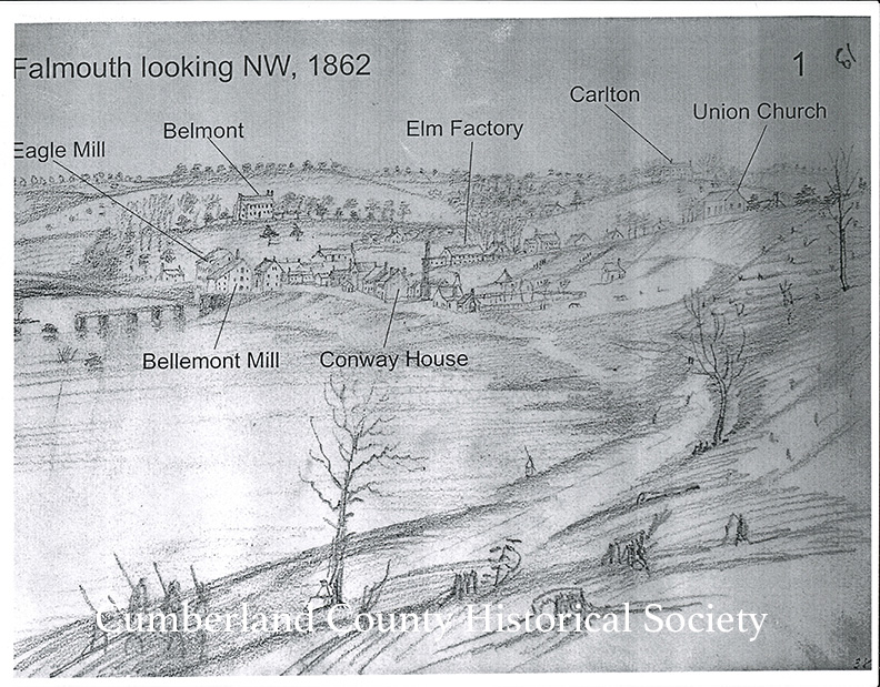 Falmouth Looking NW 1862-image